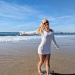 Deb Chubb Instagram - I got this dress to wear with boots and be a fall girl but it’s still summer in CA so it’s now the perfect cover up 🩷👙 Los Angeles, California