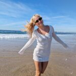 Deb Chubb Instagram - I got this dress to wear with boots and be a fall girl but it’s still summer in CA so it’s now the perfect cover up 🩷👙 Los Angeles, California