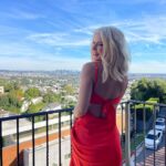 Deb Chubb Instagram - Wearing red cause the Chiefs are going to the Super Bowl 🏈🥳 #peppermayo Los Angeles, California