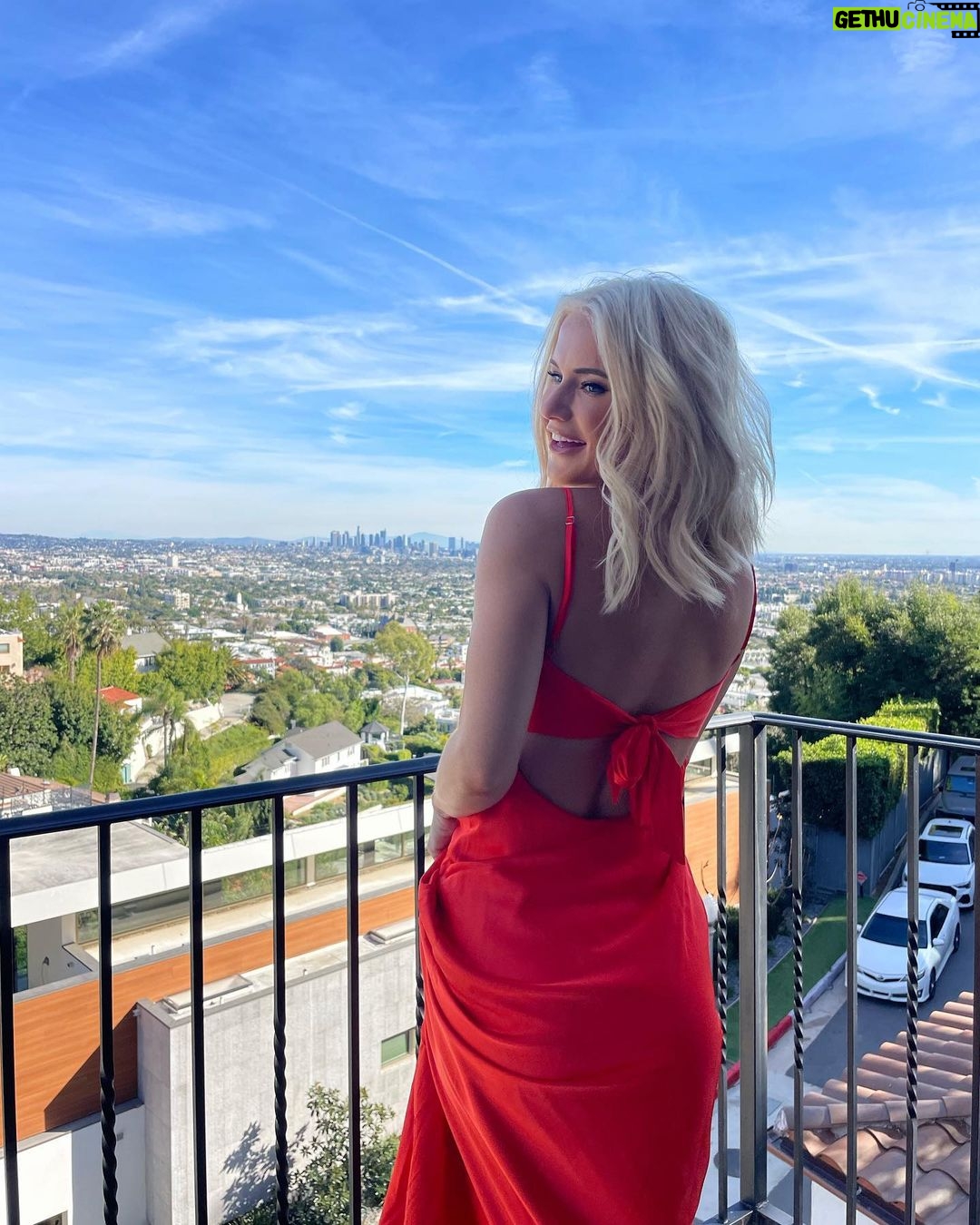 Deb Chubb Instagram - Wearing red cause the Chiefs are going to the Super Bowl 🏈🥳 #peppermayo Los Angeles, California