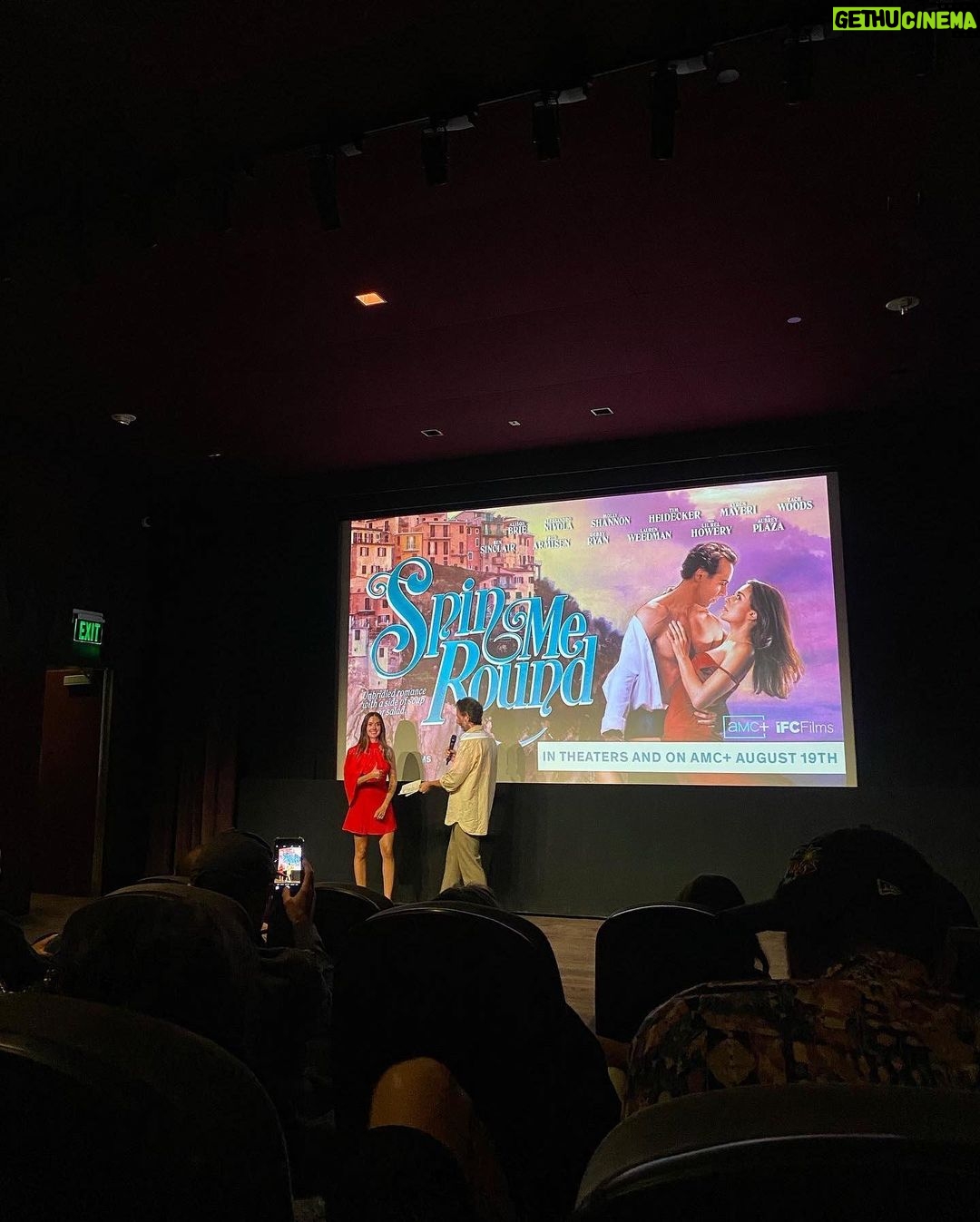 Debby Ryan Instagram - ok you know how everyone’s going to italy this summer? now you are too… the movie I was in is finally out now in theaters and on AMC+ — go for the adventure & stay for Molly Shannon’s unhinged performance. It’s… for mature audiences! Thank you Alison & Jeff for putting me in another wonderfully weird movie & introducing me to some of my heroes & new favorite friends forever 🍝🐗🛵 Spin Me Round