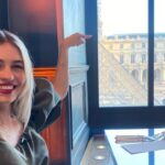 Debby Ryan Instagram – night at the musee celebrating David Yurman & the beautiful work they’re doing to restore the statuary in the Jardin des Tuileries ✨💫 Louvre