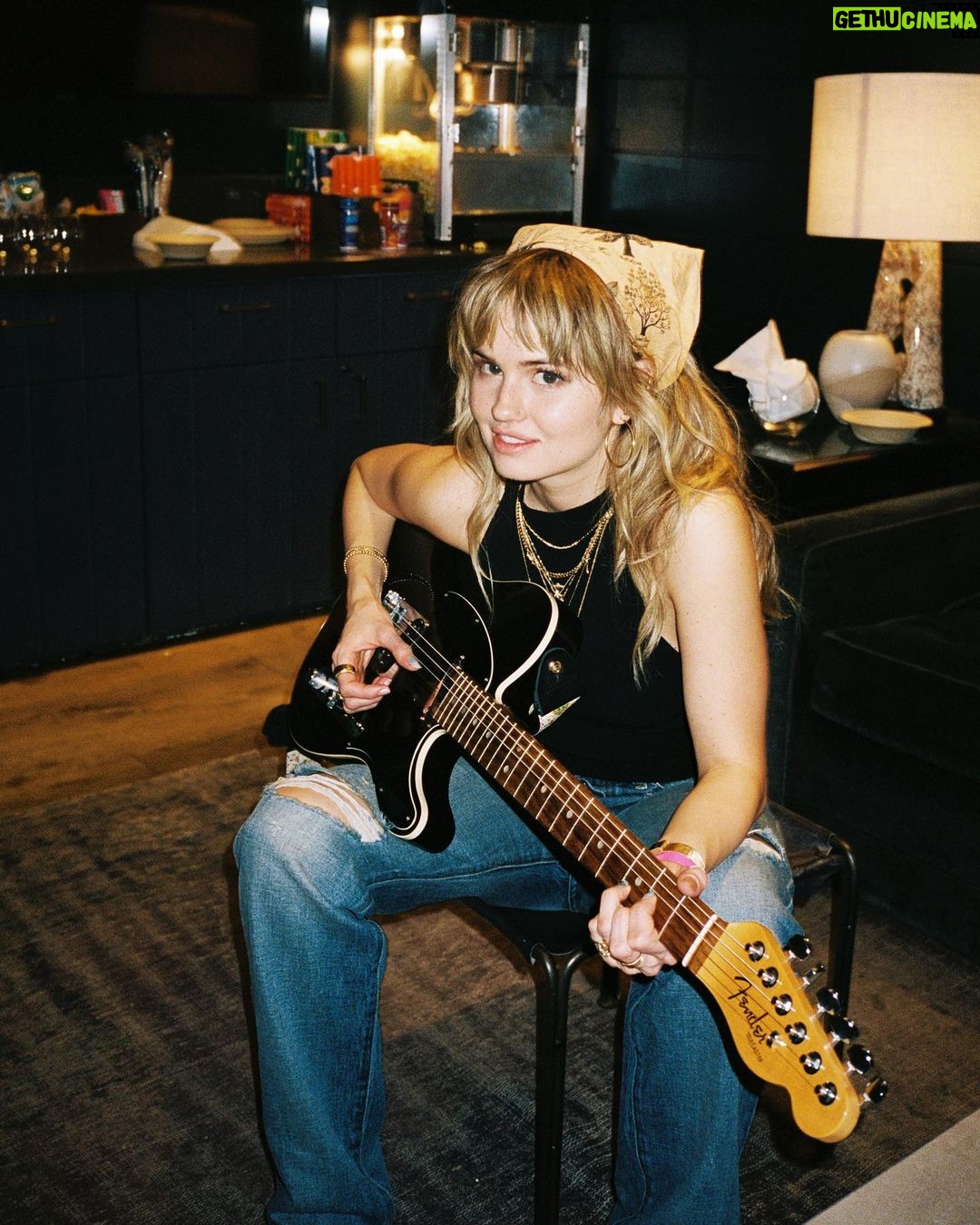 Debby Ryan Instagram - caught me playing the four chords everyone knows