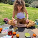 Debby Ryan Instagram – picnic szn/watercolor szn