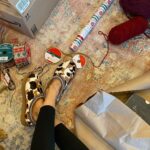 Debby Ryan Instagram - needed to show you guys my grandma’s wrapping paper 👢🥶also the sweet little whiskers in the last pic ｡:ﾟ૮ ˶ˆ ﻌ ˆ˶ ა ﾟ:｡ this is not my favorite time of year. never has been. but I’m so grateful for the people I love — and technology for keeping us connected 🥴