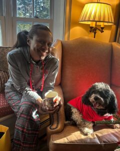 Deborah Roberts Instagram - May your joy overflow in unexpected ways. Merry Christmas from our home to yours. #merrychristmas