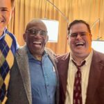 Deborah Roberts Instagram - When you go to the theater and your date suddenly steps up onstage to close out @gutenbergbway So much fun and such a fun night with @joshgad and @andrewreynolds Bravo to my actor @alroker on this stellar performance. #broadway #theater