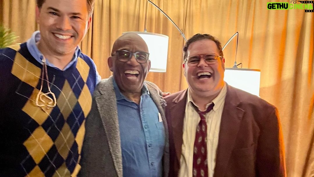 Deborah Roberts Instagram - When you go to the theater and your date suddenly steps up onstage to close out @gutenbergbway So much fun and such a fun night with @joshgad and @andrewreynolds Bravo to my actor @alroker on this stellar performance. #broadway #theater