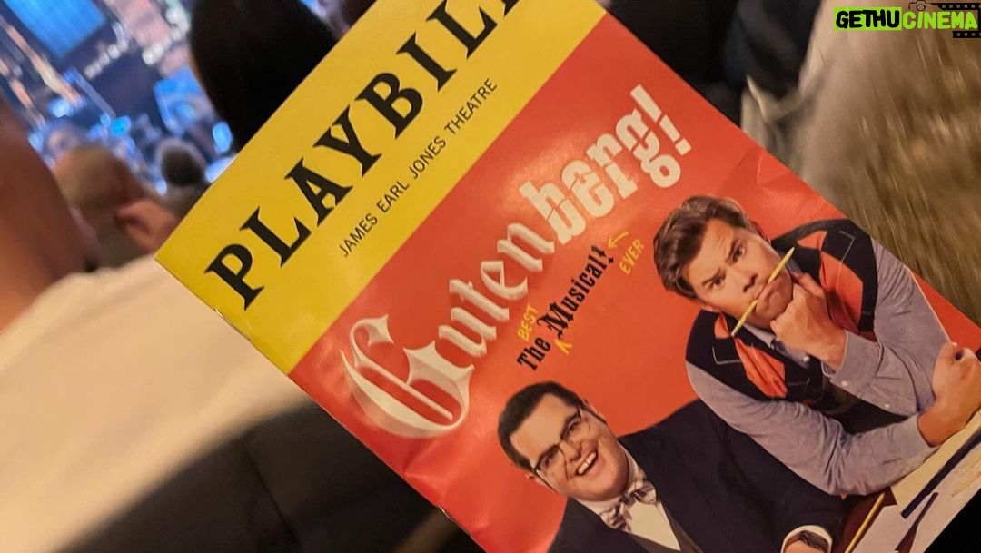Deborah Roberts Instagram - When you go to the theater and your date suddenly steps up onstage to close out @gutenbergbway So much fun and such a fun night with @joshgad and @andrewreynolds Bravo to my actor @alroker on this stellar performance. #broadway #theater