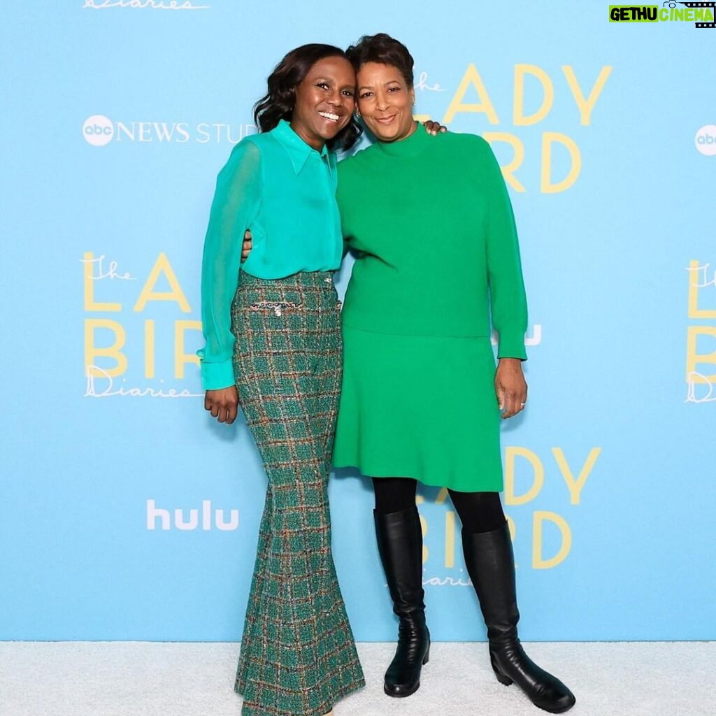 Deborah Roberts Instagram - Thursday thoughts. When one of your dearest friends is also a brilliant filmmaker, it’s a cause for celebration. I was so proud to engage with @dawnporter and @kimrey83 about their new film Lady Bird Diaries, which sheds light on the life and passion of Claudia “Lady Bird” Johnson, the wife of LBJ. What a powerful and fascinating look back into history through the ground breaking First Lady’s own voice. This project with @abcnewsstudios available @hulu and so worth watching. Congrats to the team for revealing more about our nation during a tumultuous time.