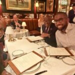 Deborah Roberts Instagram - When you go out for dinner with your favorite college student at your favorite spot…and so many friends appear, it’s a moment of #thanksgiving even before the big day. Thanks for the warmth @nellcan The Polo Bar - A Ralph Lauren Restaurant