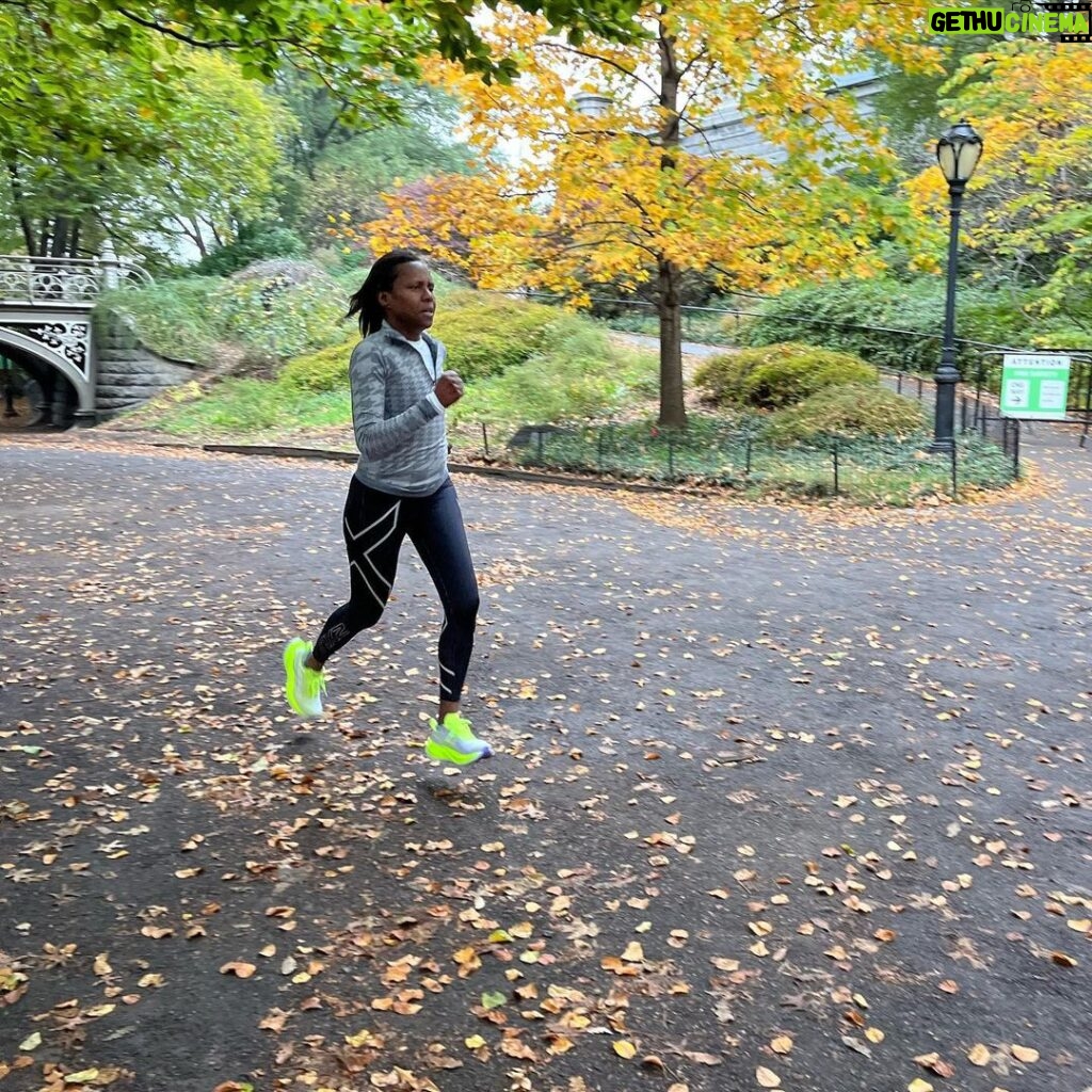 Deborah Roberts Instagram - Autumn run. Still going…hope you are too! #breathe #letsgo Central Park