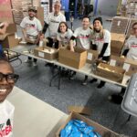 Deborah Roberts Instagram – During the hustle and bustle of this season, we can’t forget that so many of our neighbors are struggling with food insecurity. Especially the elderly. So, it was a meaningful moment to gather with my @abc2020 team including my co anchor and pal @davidmuirabc to package meals @citymeals to offer nourishment to our city’s homebound folks. We got competitive and packed more than 3-thousand packs, which will be delivered on weekends and holidays. Some of the recipients are 100 years old! So grateful for this outing to give back. Bronx, NY