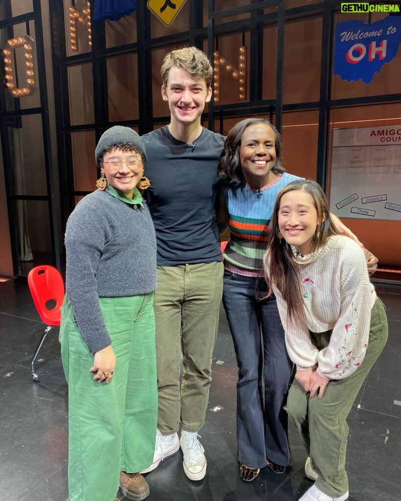 Deborah Roberts Instagram - Friday finish. Sometimes a moment comes along which moves you, deeply. This is one of them. Join me on @abcworldnewstonight with @davidmuirabc for a special, behind the scenes visit with some talented young adults who are stepping into history on Broadway… showing us … through a fabulous musical…what it’s like to navigate the world through differences, which can also be a superpower. For the first time, autism is front and center on stage. And all I can say is wow! Can’t wait to share this story about @ohiomusical #history #broadway Belasco Theatre
