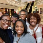 Deborah Roberts Instagram - Family Values. My cherised siblings gathered together to embrace, support and love on Tina, who’s making her way through her cancer journey. Along the way, a pajama party broke out along with shopping and fabulous dinners and laughs. The best Christmas gifts don’t need packaging and bows. What a beautiful reminder. So grateful for family love and YOU @tclarington #joy #prayer #love