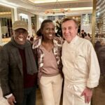 Deborah Roberts Instagram – Always a pleasure dining with my favorite chef @danielboulud  the busiest chef we know. . The new @cafebouludny is elegant,  beautiful and so very chic. And those madeleines. Merci. 
Congrats to your team on reopening!! Cafe Boulud New York