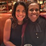 Deborah Roberts Instagram - When you go out for dinner with your favorite college student at your favorite spot…and so many friends appear, it’s a moment of #thanksgiving even before the big day. Thanks for the warmth @nellcan The Polo Bar - A Ralph Lauren Restaurant
