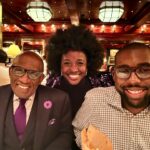 Deborah Roberts Instagram - When you go out for dinner with your favorite college student at your favorite spot…and so many friends appear, it’s a moment of #thanksgiving even before the big day. Thanks for the warmth @nellcan The Polo Bar - A Ralph Lauren Restaurant