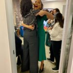 Deborah Roberts Instagram – When you bump into that filmmaker genius @ava  on the way out of @goodmorningamerica  your day brightens up! Gracious, gorgeous and always giving inspirational work, including her powerful new film @originmovie 
She’s also a contributor to my book, celebrating teachers, @lessonslearnedandcherished #gratitude