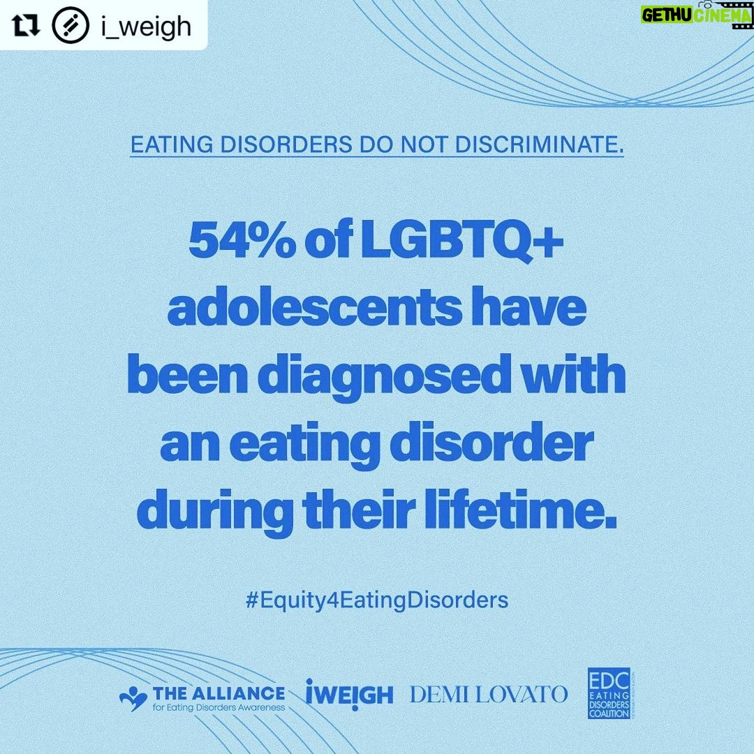 Debra DiGiovanni Instagram - Eating disorders are real and they’re rampant and they destroy lives. They need to start being treated as a deadly disease and not as a punchline. Take a second to learn. ♥️ @i_weigh #equity4eatingdisorders