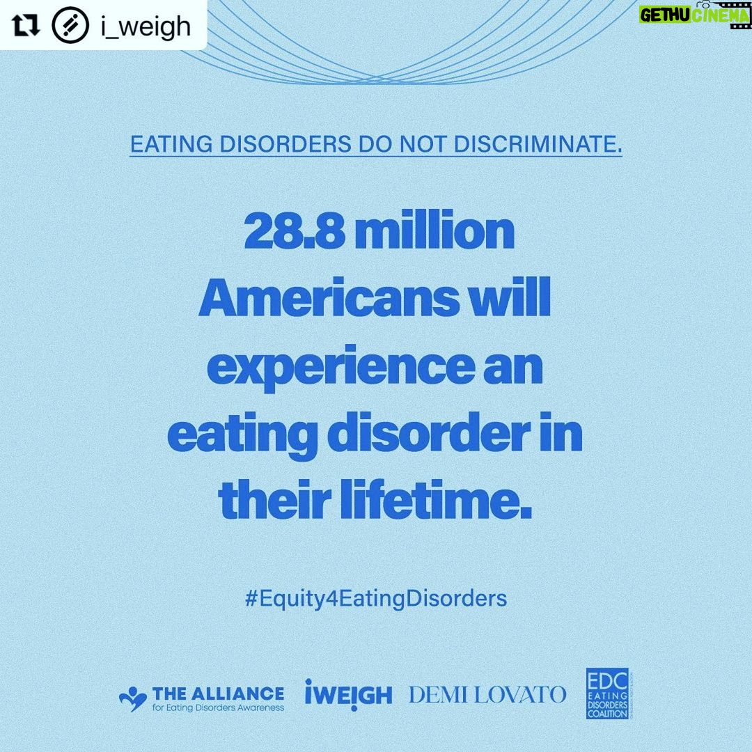 Debra DiGiovanni Instagram - Eating disorders are real and they’re rampant and they destroy lives. They need to start being treated as a deadly disease and not as a punchline. Take a second to learn. ♥️ @i_weigh #equity4eatingdisorders