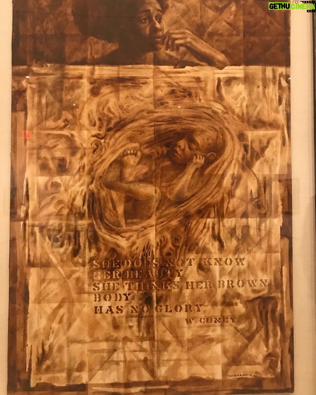 Debra Winger Instagram - sorry for the repost, it was just a bad photo - so here it is in its entirety! If you are in New York City and do nothing else, see the Charles White exhibit. His body of work will move and inform. It meant so much to me to be able to see it all together. Move us forward.