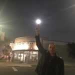 Debra Winger Instagram – some nights he just #hangsthemoon  #arlisshoward #thefingerorthemoon