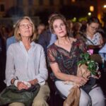 Debra Winger Instagram – #clarepeploe and I at an outdoor screening of #shelteringsky july 26 2019.  Hard to believe she is gone from this world.  Godspeed Clare – she was an authentic human being and I’ll miss her. Piazza San Cosimato