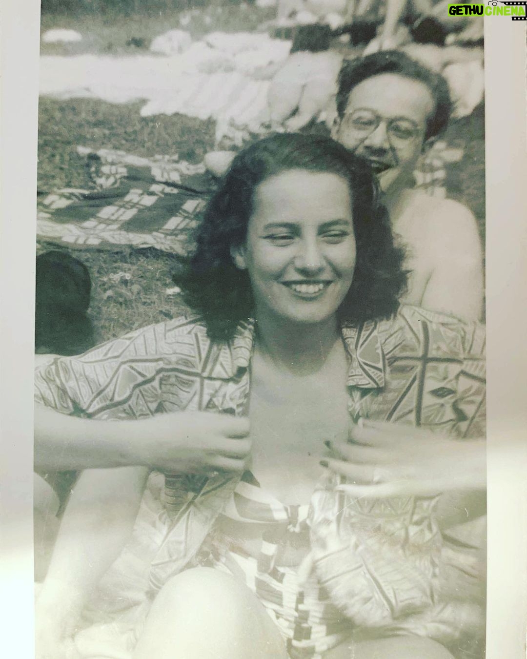 Debra Winger - 2.8K Likes - Today is the anniversary of my mama's death day. Ruth Felder Winger. She is so happy here. My father seems happy behind her.
My mother worked from the first day I remember. I never knew there was a choice until later. She lived a lot of things without questioning them. Both her strength and a bit of what is lacking in our lives. This year I see both as co-existing - the living and the questioning. We pass our death day each year, we just don't know it - I let it be my life's muse today.