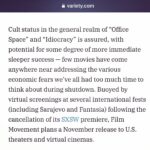 Debra Winger Instagram - ah some reviewers with 2020 vision... @lapsis_film