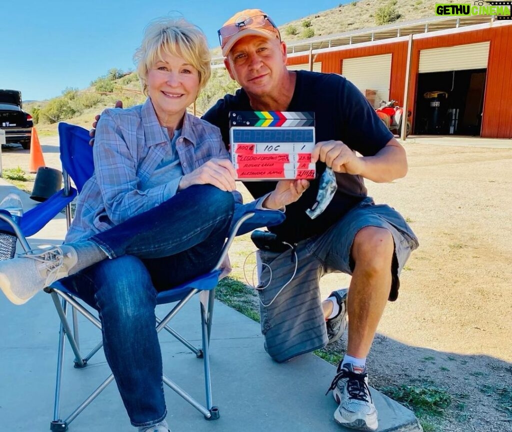 Dee Wallace Instagram - Movie #3 of 2022. With my wonderful director. 🎬