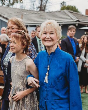 Dee Wallace Instagram - I could not be happier to welcome @taymourghazi into my family. He is everything I could ever ask for in a son. And his beautiful daughter who I’m honored gave me the permission to call her my granddaughter—what a beautiful evening of love, & a reminder to always keep going. 

My daughter, my best friend, I love you.