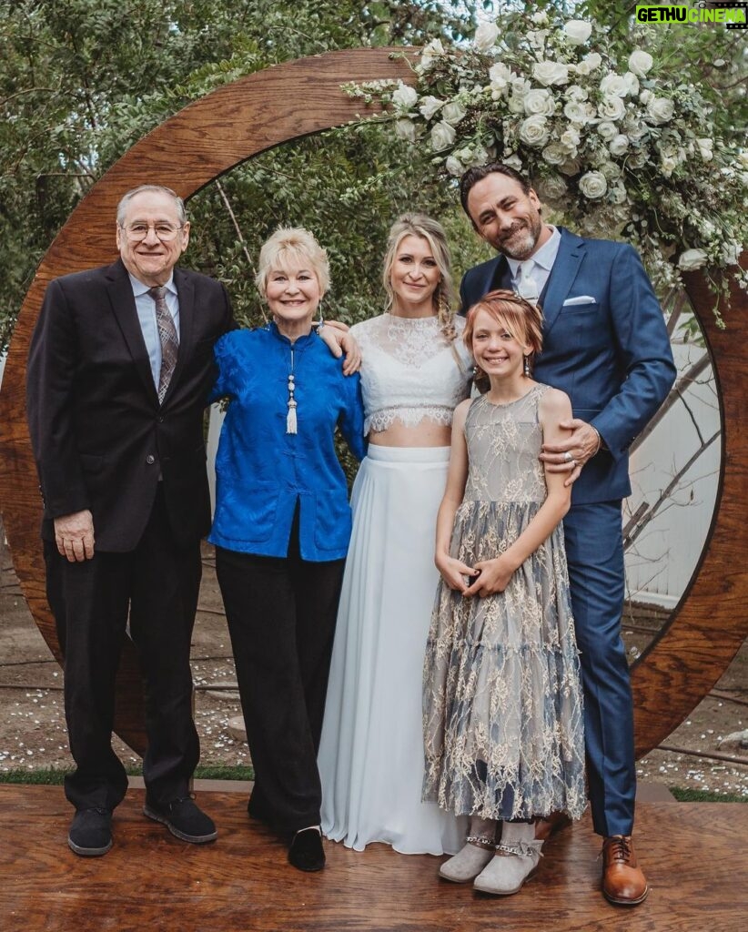 Dee Wallace Instagram - I could not be happier to welcome @taymourghazi into my family. He is everything I could ever ask for in a son. And his beautiful daughter who I’m honored gave me the permission to call her my granddaughter—what a beautiful evening of love, & a reminder to always keep going. My daughter, my best friend, I love you.
