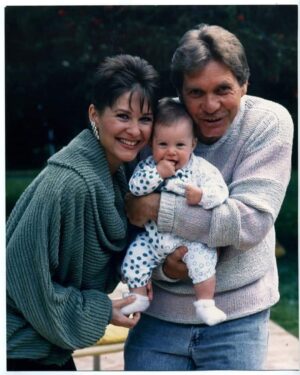 Dee Wallace Instagram - 34 years ago your daddy and I were holding you in our arms for the first day. So much love brought you into this world boogie. I hope you had a glorious birthday @gabriellestone 
💙 I love you. 💙