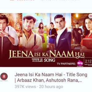 Deepak Agrawal Instagram - The wait is over! Am happy to share the link of the video of title song Jeena Isika Naam Hai Composed n penned by me and sung by none other than KK. Am Thankful to my director Keshhav Panneriy sir for giving me the chance to compose this melody. Plz watch n need your feedback n dont forgate to share. Thanx n regards!!
#Jeenaisikanaamhai #JeenaIsiKaNaamHai #ZeeMusicCompany
Other Credits : 
Programmer- Sudesh Sawant,
Mixed & Mastered by - Bhaskar Sharma,
Musicians
Guitar- Mayukh Sarkar,
Bass Guitar- Rishav Kar,
Flute- Kiran Vinkar,
Solo Violin- Jitendra H Thakur ( Jeetu).