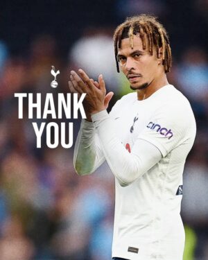 Dele Alli Instagram - It’s the end of a chapter but not the book.. Thank you all for the messages. I’ve had an incredible 7 years at Tottenham and have made some life long friends that now feel like family! I want to wish my brothers all the best for the rest of the season and more. To the fans, I want to say thank you. We’ve had some incredible moments together that will stay with me for the rest of my life and I will never forget the amazing support you have given me. Playing for you was a dream come true and you will always be in my heart. I want to give a special mention to Mauricio and his staff for their trust and guidance in the early part of my career at spurs, which gave me the confidence and platform to show what I can do. I love you all and wish you the best for the future! Dele out 💙✌🏽🖖🏽