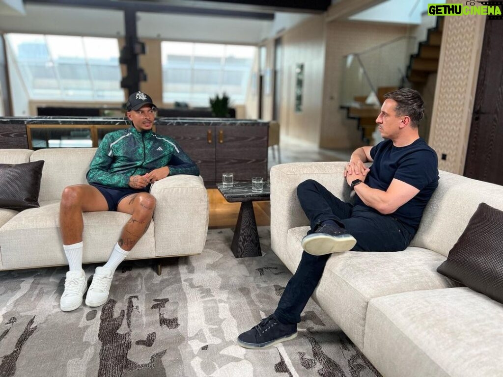 Dele Alli Instagram - I recently sat down with @gneville2 to speak about my life and what’s been happening in recent years. Head over to @wearetheoverlap to watch the full interview. The link is in my bio.