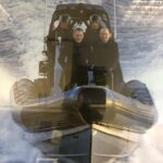 Dempsey Bryk Instagram - got to combine my passions of scuba diving, acting, and looking at James Bond on a Zodiac boat Pinewood Studios
