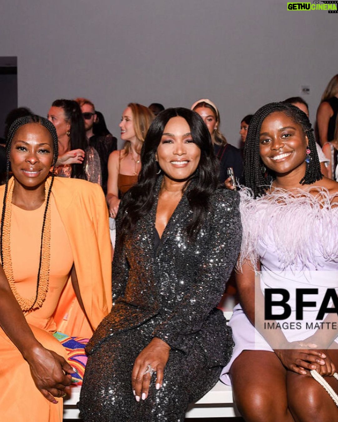 Denée Benton Instagram - Soft life feathers in @pamellaroland + an audience with the Queen 💜 #pamellaroland #nyfw