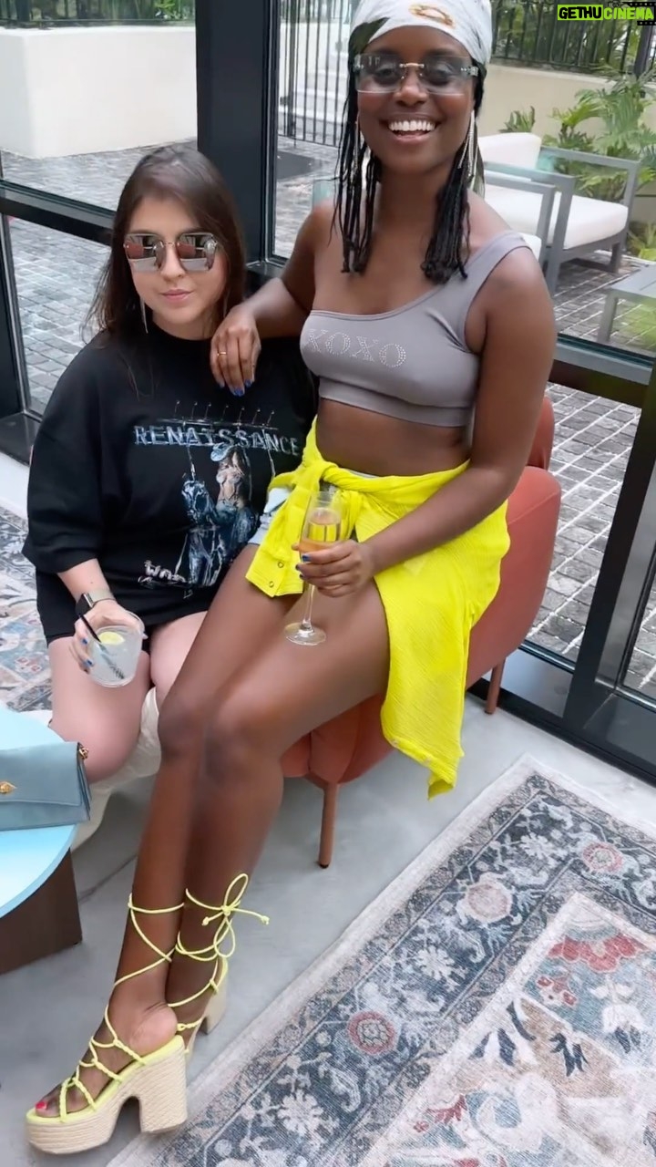 Denée Benton Instagram - @hotelhaya THANK YOU for helping me and @valentina.larue celebrate 20 years of learning Beyoncé choreography and being bfffls (best friends forever for life). Your gorgeous boutique hotel provided the chic sleepover of our Florida girl dreams. 🪩 Valentina del valle Larue Saa Bosch Cardona Zamora, I spent every christmas of elementary school praying for a sister and the first week of 6th grade God brought me you. The first to show me that chosen family, star family is real. So worth the wait, you are singular my love. Happy 20th Anniversary hermana de mi alma, how’s 20 more lifetimes? #hotelhaya #rennaisanceworldtourtampa Tampa, Florida