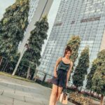 Denise Soong Ee Lyn Instagram - Golden hour & photo dump of the last few weeks ❤️ this has been a memorable June. in @lovebonito threads, top: amia satin cowl neck top bottoms: hira tailored shorts