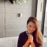Denise Soong Ee Lyn Instagram - covid happened but still celebrating 😂🎉 albeit with fresh coconut instead of a bday cake to help my throat.