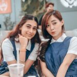 Denise Soong Ee Lyn Instagram - Behind the scenes of our crossover episode ✨ swipe to see the chaos, & watch the episode for even more chaos plus a little special something at the end 💙 this one was so fun to shoot. Most memorable episode everrrrr. If you download the app, please choose me? HAHA