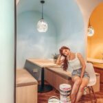 Denise Soong Ee Lyn Instagram - This week, I dressed up in colours of the puzzles tuition centre every single day 😂 help me pick the best fit? Featuring the prettiest shades from @rafflespaint let me geek out a little below. The walls in the puzzles tuition centre are all painted with @rafflespaint R.Baby, an ultra strong performance paint with zero paint odour, and air purifying abilities. (that neutralizes indoors air pollutants) It’s also zero VOC & anti bacterial. Truly the best for a learning & working space ✌🏻