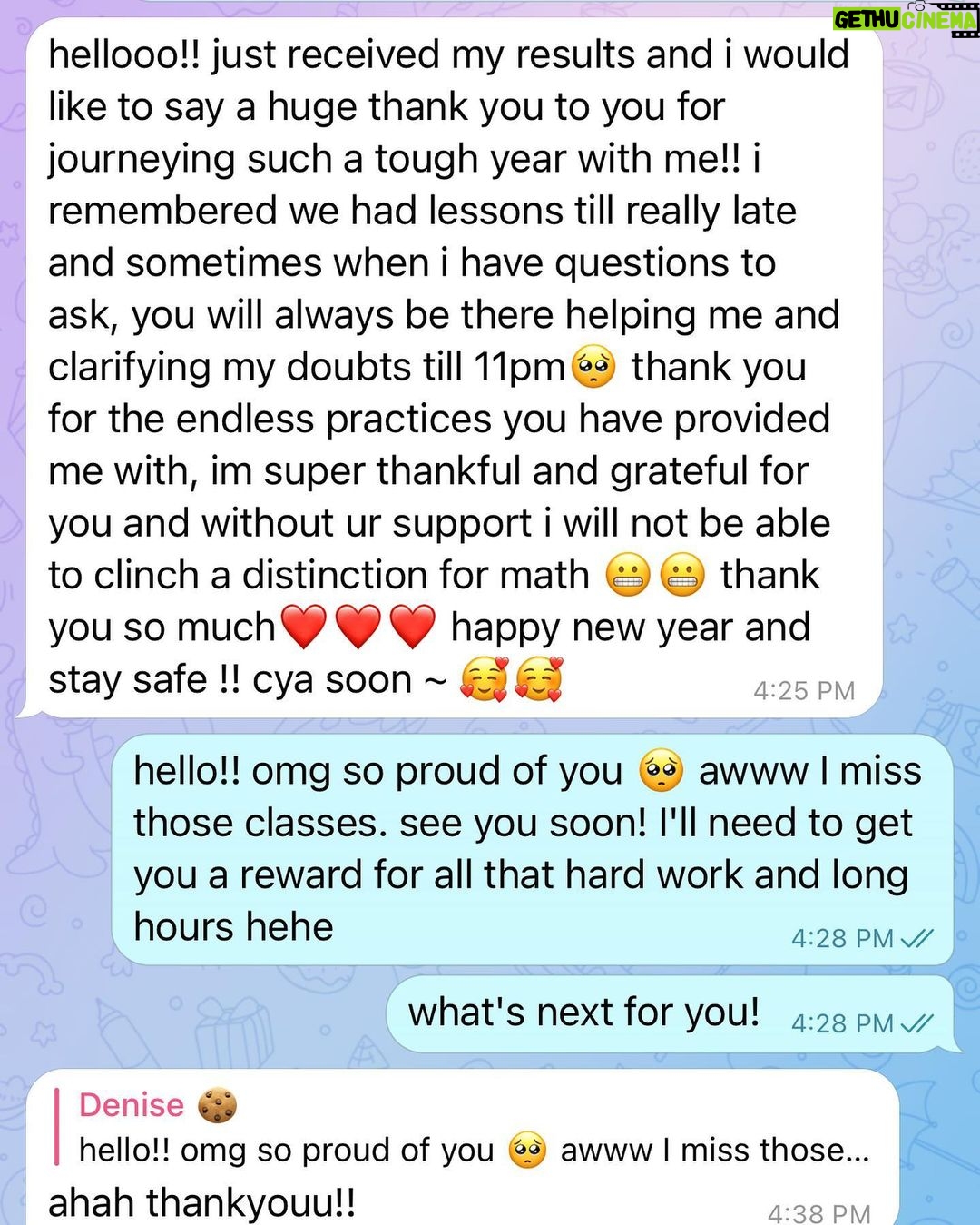 Denise Soong Ee Lyn Instagram - Hi, from the 2nd week of 2022 🤓 yesterday, the sec 4 batch of @puzzlesandco graduated with the entire batch clinching an A for math. I was so overwhelmed; I teared a little. Super grateful for the students I’ve met, the people who made puzzles education studio a reality, and for being able to do something I love so much ❤️ Today, I shared with a class that as an ip student, I have never actually taken the o lvls. A student challenged me to take the o lvl exam (as a private candidate) together with her batch & get the certification as a teacher too… so guess who is also taking her o lvls this year 🤓