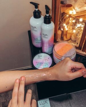 Denise Soong Ee Lyn Instagram - Happy Friday!  Here’s a check in during this hectic period. Have been feeling pretty down and stressed out lately, so I was pretty excited for this home spa day. Used the pretty @luxsg_official L’Art Du Bain Celestial Escape galaxy bath bombs for a relaxing soak, the body scrub with the sugar crystals, and then rinsed off using the magical, shimmery shower gel. (Swipe to see a close up!)
 
Everything smells amazing, and the galaxy colours are so beautiful. I felt so much lighter, & happier at the end of the soak ☁️ the limited-edition range is available at selected 7-eleven & Watsons, or you can purchase online using Shopee too. From October 2021, the range will also be available on Lazada and RedMart ✨

#LUXcelestial #ShutUpAndTakeMyMoney #titandigitalmedia