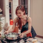 Denise Soong Ee Lyn Instagram - prepping for cny this year was fun - the choosing of CNY OOTDs, packing 100s of angpaus, and also the grocery shopping for all steamboat fresh must-haves on @foodpandasg pandamart 🫶🏻 our veggies, fish and meat reached us in under an hour, was packaged so well, and super fresh 💖 hotpot and reunion dinner this year is going to be yummy! if you’re gonna use pandamart like I did, take 10% off $60 for code BUNLUCK 🐼