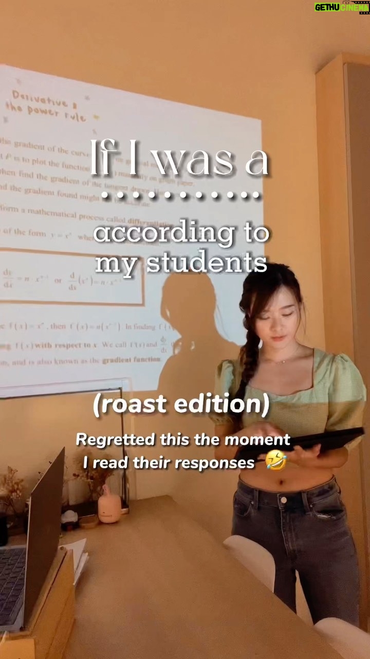 Denise Soong Ee Lyn Instagram - This made me laugh. Students can be so harsh, but I love it. Anyhooo al the best kiddos, sending you lots of love, and luck (although you don’t need the luck, you’ve got your brains)