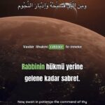 Deniz Uğur Instagram - 🇹🇷 “Rabbinin hükmü yerine gelene kadar sabret. Çünkü sen Bizim himâyemiz altındasın. Ve kalktığında Rabbini hamd ederek tesbih et. Geceleyin ve yıldızlar kaybolurken de O’nu tesbih et.” Tûr~48 🌍 “Be patient until the judgment of your Lord is fulfilled. Because you are under Our protection. And when you rise, praise and glorify your Lord. Praise Him even at night and when the stars disappear.” Tur~48 🇵🇸