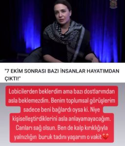 Deniz Uğur Instagram - İnsânî bir duruşu olana, milletini sevene, kendi gibi davranıp özgürce konuşana bedel ödetiyorlar. Sizi ya Arap sevici, ya siyasal islamcı, ya Akpartili ilan eden gerzeklerden bahsetmiyorum. Onlar zaten güdük zihniyetler, onlara kızmak, kırılmak çok gereksiz. Ama aslında her şeyin farkında olup, hedef gösterilmemek için size sessizce tavır alanlar var. Hatta bunu sadece lobiciler değil, en yakınınızdakiler bile yapabiliyor. Sizi sadece kendi istedikleri kalıbın içinde görmek istiyorlar. O kalıpları kırıyorsanız varlığınızdan rahatsız oluyorlar. Oysa benim eleştirdiğim şey insanların şekilci ve önyargılı davranıp birbirini ötekileştirmesiydi ve bu toplumsal eleştiriyi yapma hakkım vardı. Ben hiçkimseyi dışlamadım. Herkese sevgiyle baktım. Çünkü çocuklarım için, gelecek nesillerimiz için daha güçlü bir Türkiye ve daha iyi bir dünya istedim. Bir Allah’ın kulu da çıkıp aksini iddia edemez. Ve duruşumdan hiç pişman değilim. Hepinize eyvallah. Bedel ödemek onurdur. Ben uyumayacağım ve asla vazgeçmeyeceğim. Çünkü ben sadece Rabbimin ödeteceği bedelden sakınırım. Kendinizle yaşayın✔️ #ŞehitlerÖlümsüzdür 🇹🇷 #GazzedeKatliamVar 🌍 #GenocideInGaza 🇵🇸